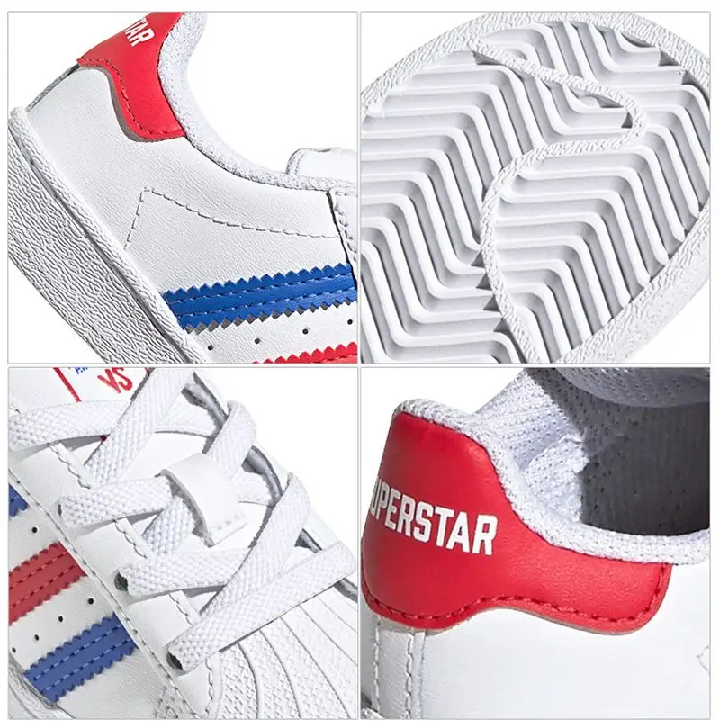 blue red shoes