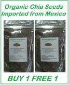 #1 Organic Chia Seeds 100 grams BUY 1 FREE 1