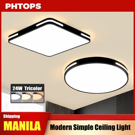 Dimmable LED Ceiling Light - Ultra-thin Fixture for Living Room