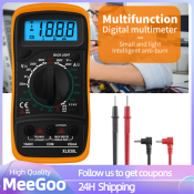 High-Precision LCD Multimeter Tester with Buzzer - 
