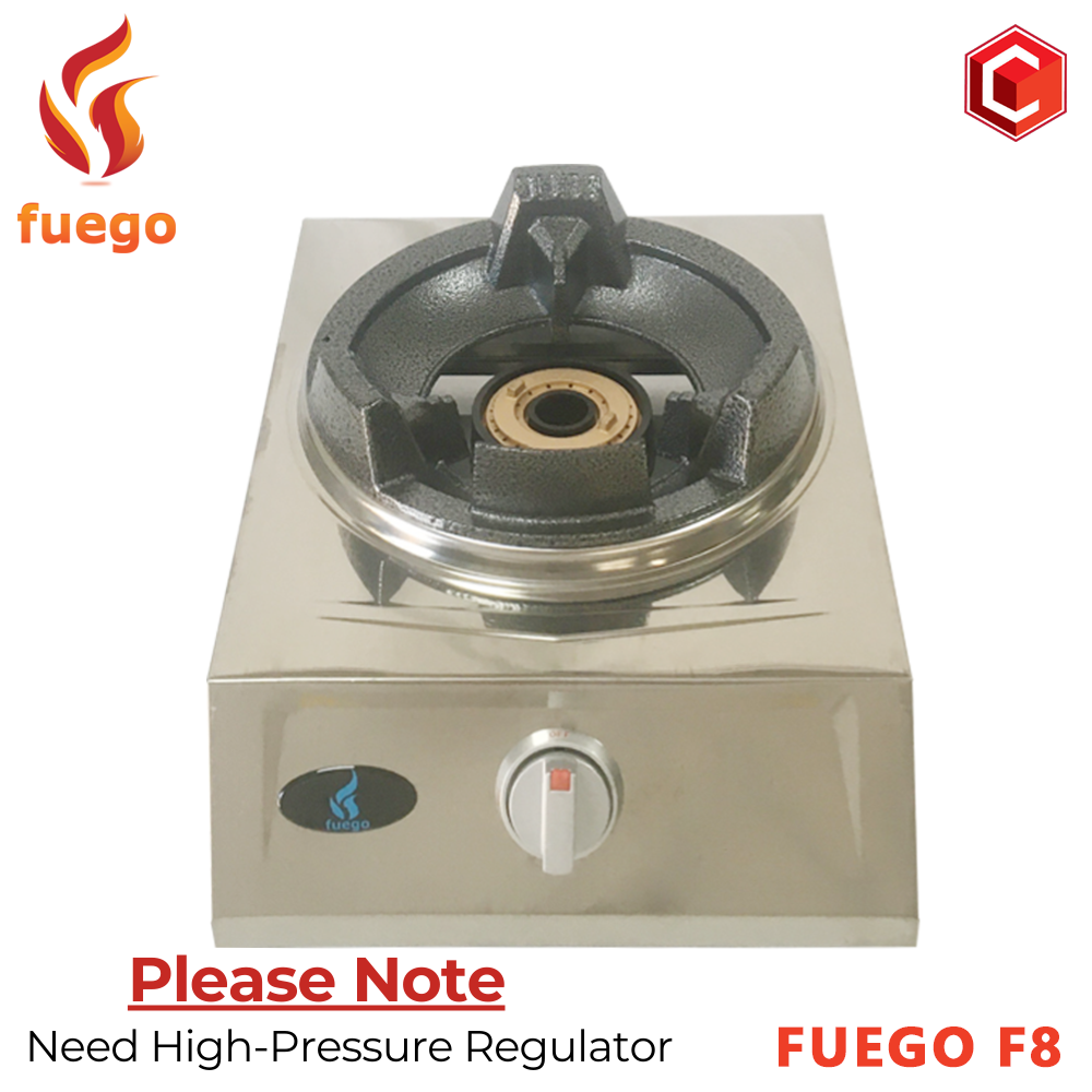 Single Burner Mid Pressure Automatic Ignition Cast Iron FUEGO F8