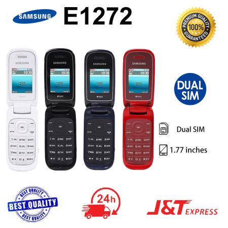 Samsung E1272 Dual SIM Flip Phone - Basic GSM Mobile