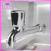 Lotus Stainless Bathroom Sink Faucet with Single Handle