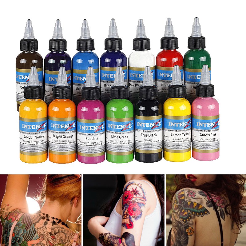 □ INTENZE 14 Color Professional Permanent Tattoo Ink Pigment 30ml-Bottle |  Lazada PH