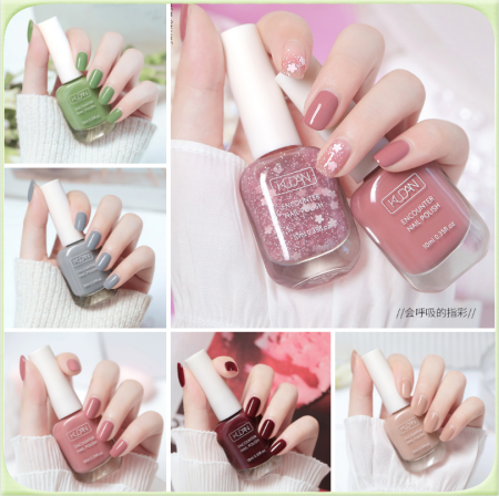 Nail Polish non-baking Quick-drying Long-lasting Odorless Candy Color nail polish 10ml Cod