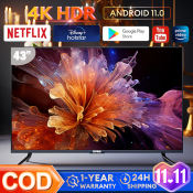 Expose 32/43 Inch Smart TV Android 12 4K TV Led Bluetooth Ultra-Thin Youtube/NETFLIX/HBO/Google