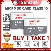 SanDisk 64GB Original Micro SD Card for Android and CCTV