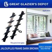 Jalouplus Jalousie Frame - Louver Window Blades (1 Pair)