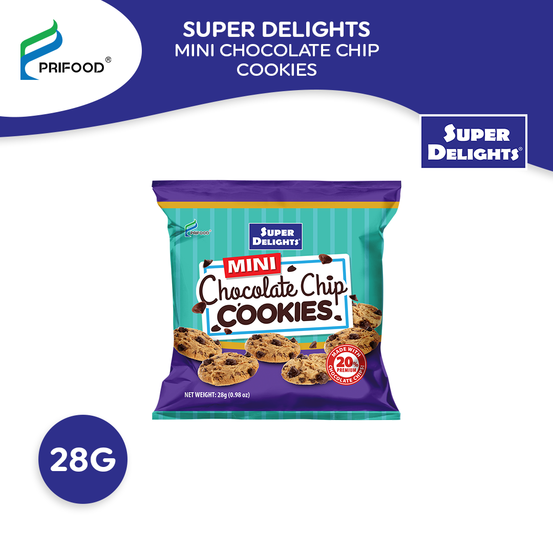 Super Delights Mini Chocolate Chip Cookies 28g