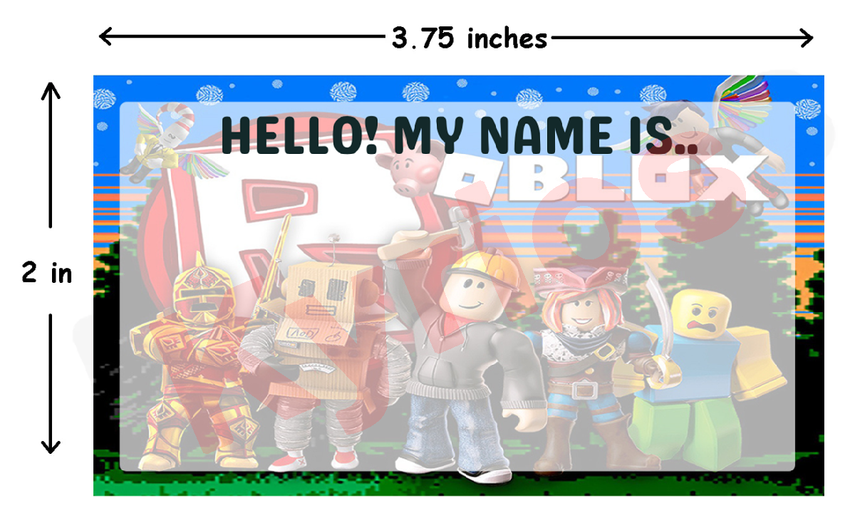 Roblox Cartonize Name Tag Template