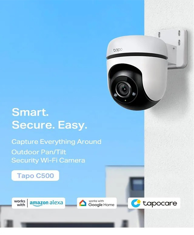 TP-LINK  Tapo C500 Outdoor IP65 Pan/Tilt Security WiFi Camera