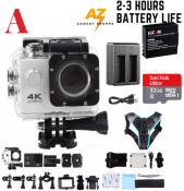 Healthy Hub 4K WiFi Action Camera Bundle with Accessories