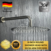 Best Seller 8-Inch Ultra Thin Stainless Steel Shower Head