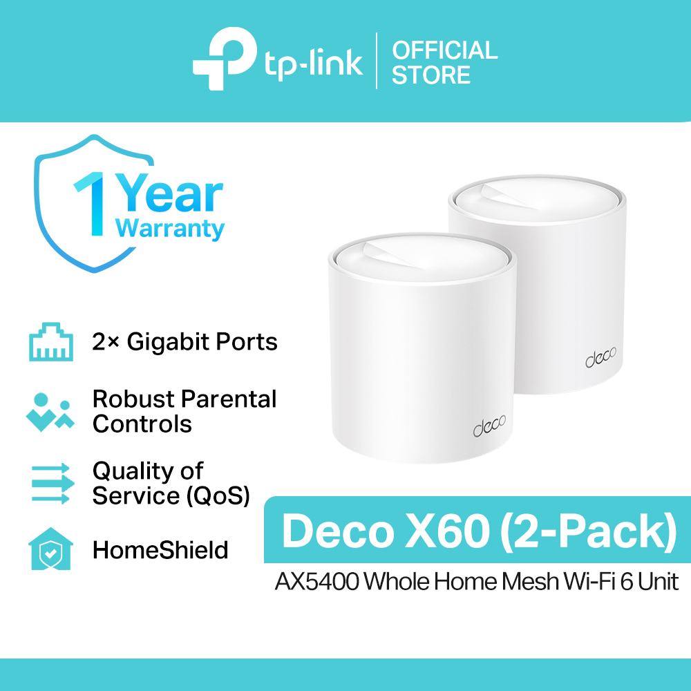 TP-Link Official Store / Deco X60 AX5400 / 2.4 GHz and 5GHz Whole Home Mesh Smart Access Point WiFi 6 Router - Image 4