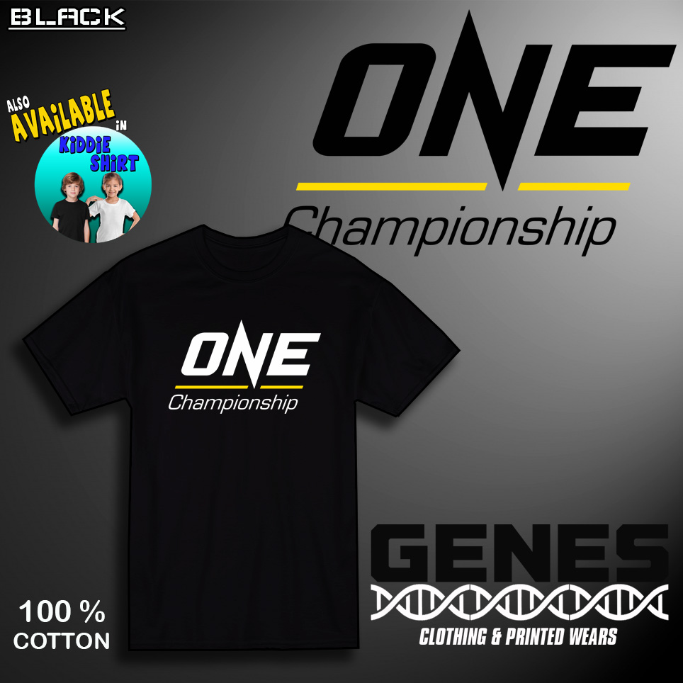 One Championship Drifit Cotton T-Shirt Unisex Fighting Shirt For