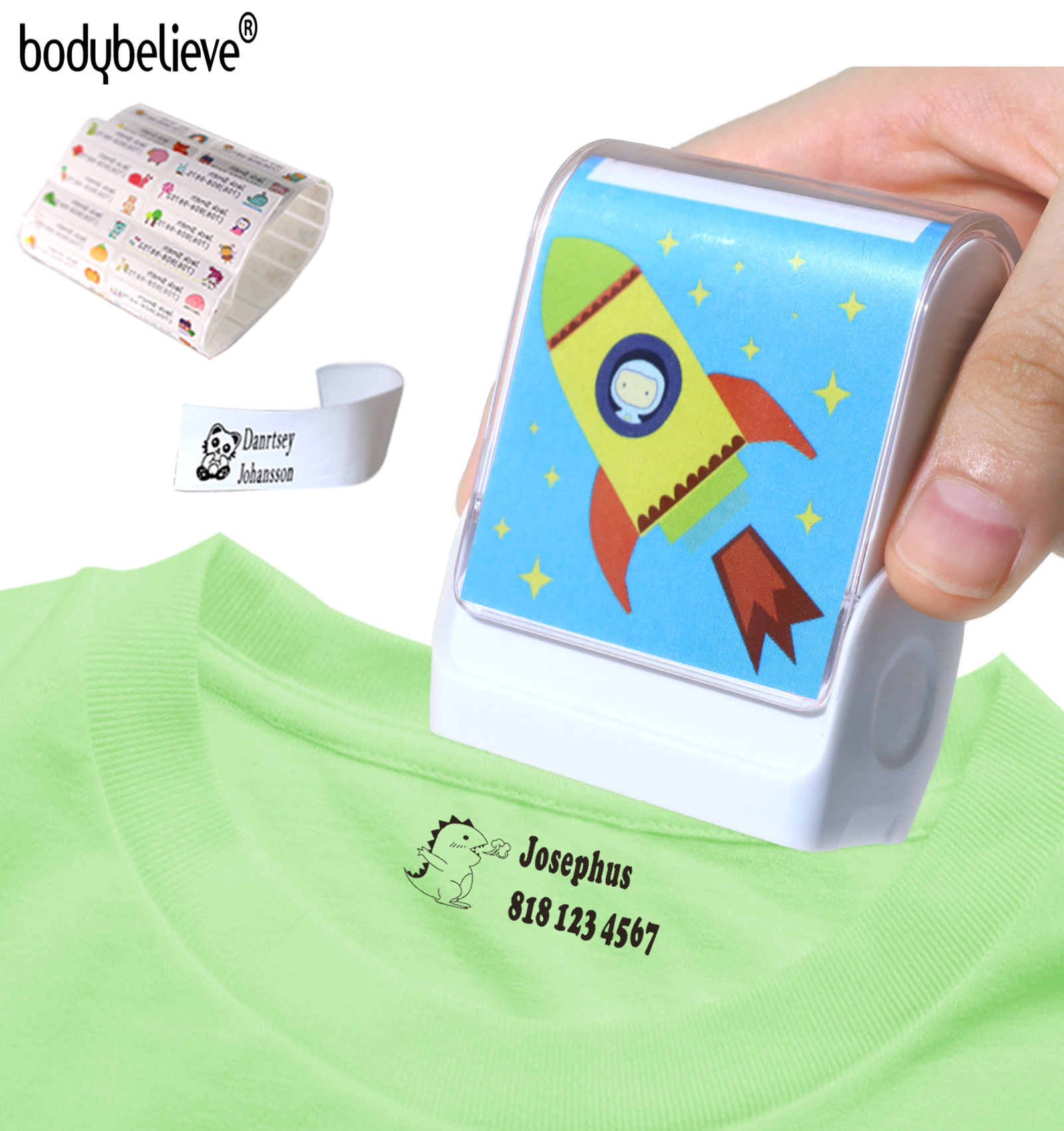 Personalized Name Stamp for Clothing Kids Custom Clothes Stamp