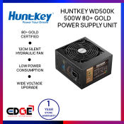 Edge | Huntkey WD500K 500W 80+ Gold Psu Power Supply Unit