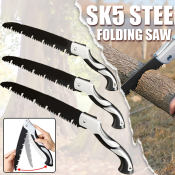 Foldable Camping Saw with Anti-Slip Grip - Alloy Steel