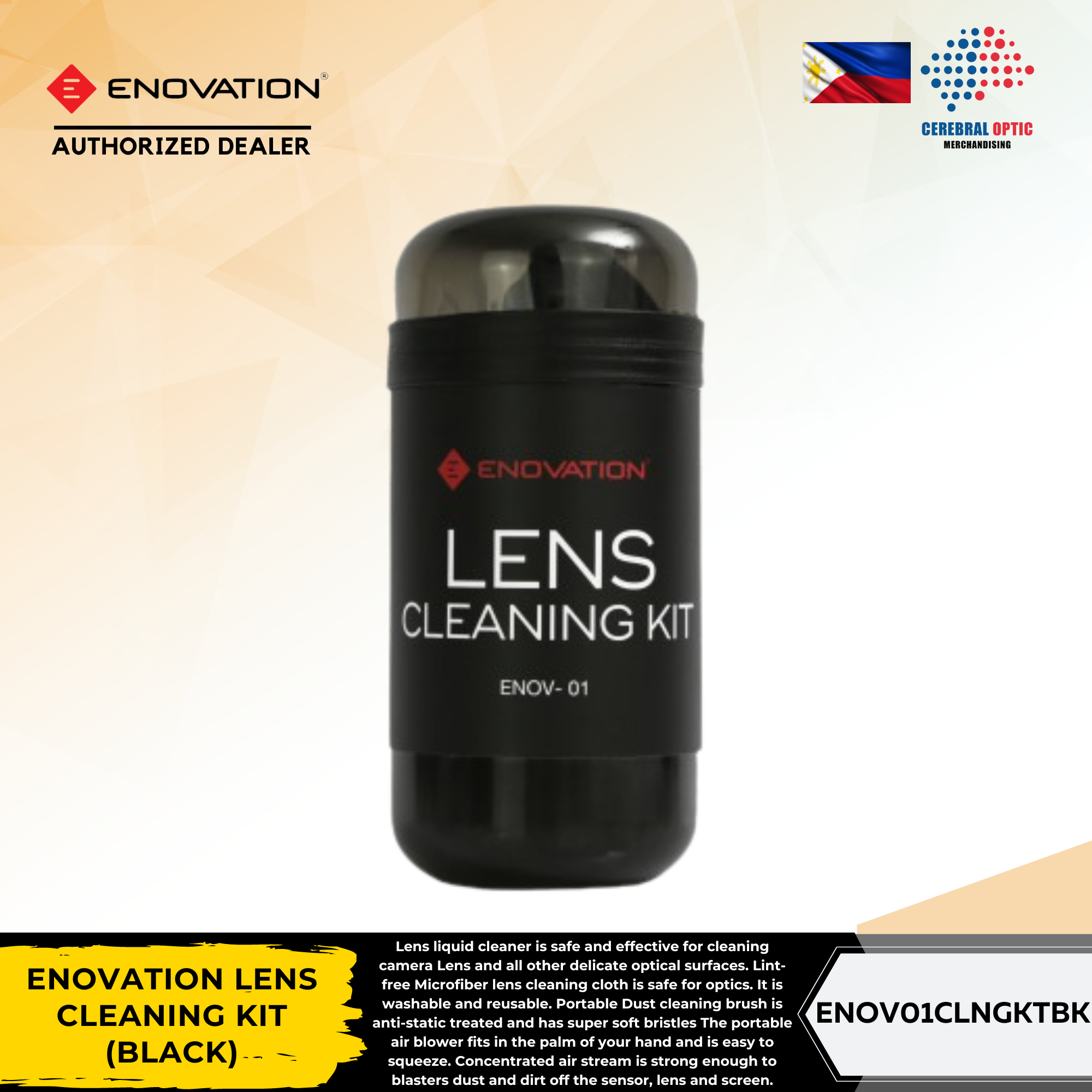 enovation lens cleaning kit