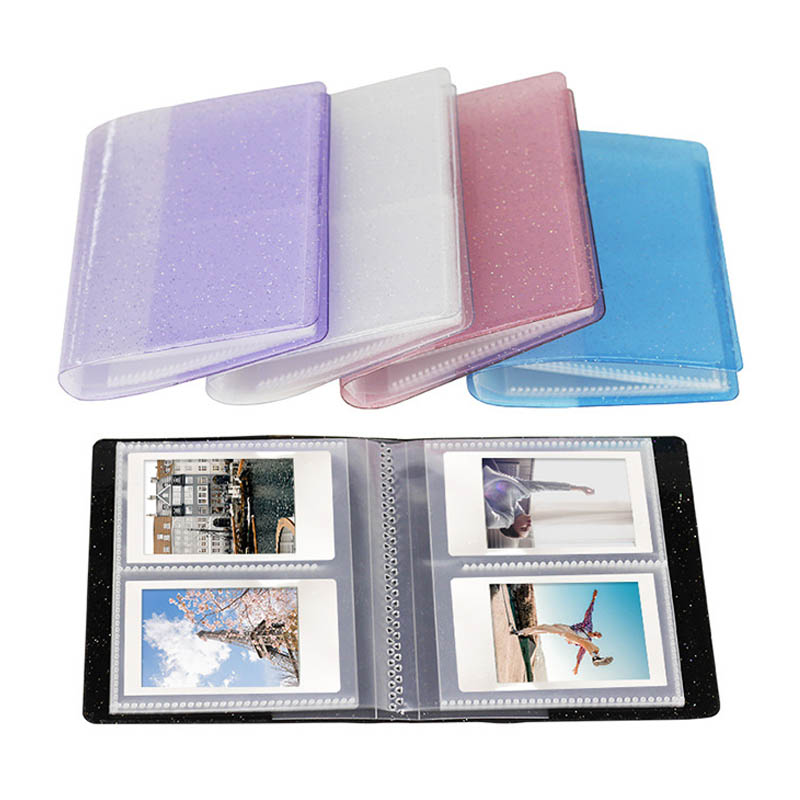 Tangxi Mini álbum de Fotos de 3 Pulgadas álbum de Fotos de Colores Transparentes con Capacidad para 20 PCS Imagen para Fujifilm Mini Camera Fotos de 3 Pulgadas 