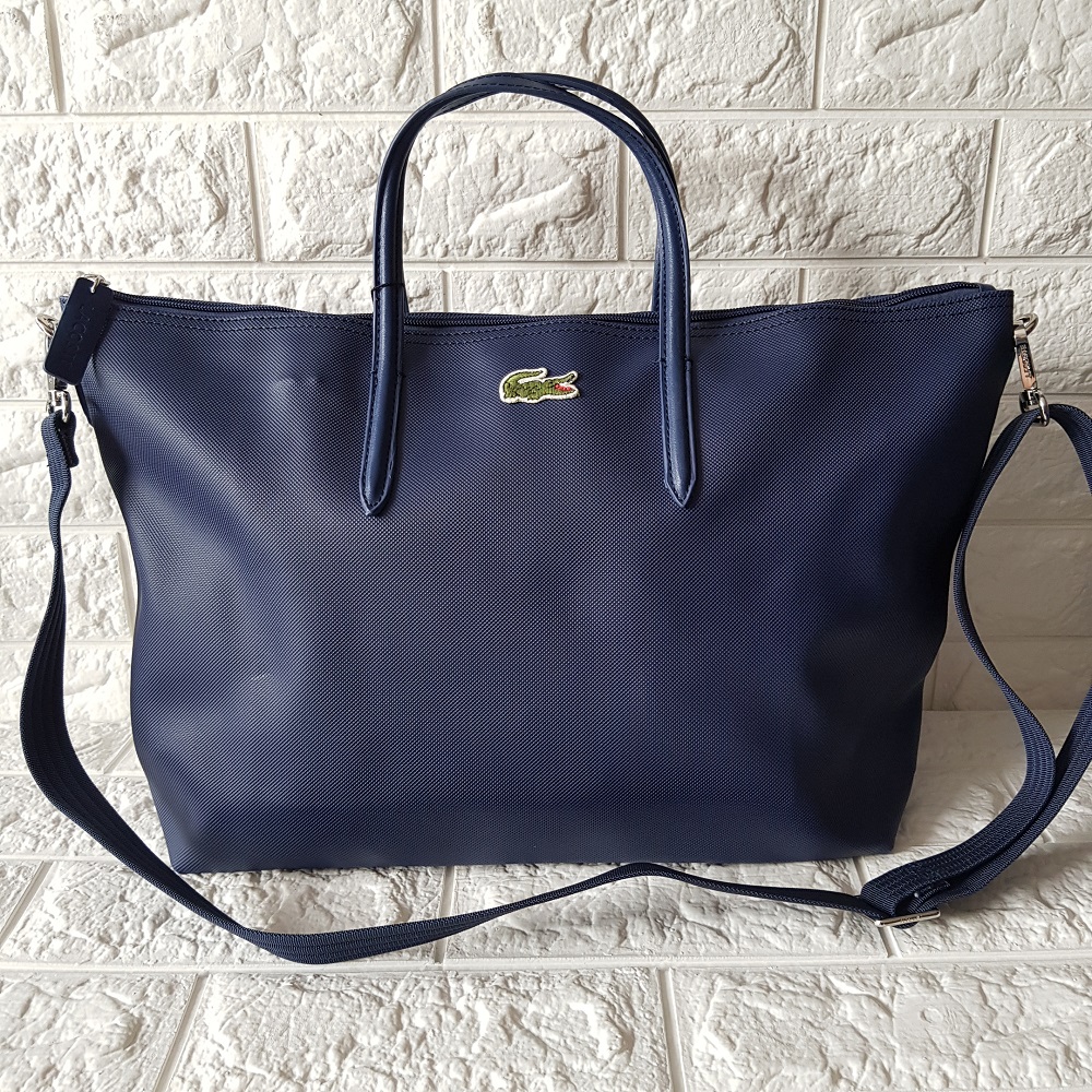 navy blue lacoste bag