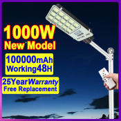 NOVA 1000W Solar Street Light - Waterproof LED Wall Lamp