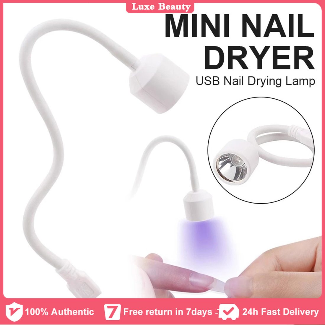 Portable USB Nail Lamp - 6W UV LED Gel Curing