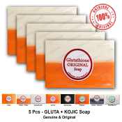 Kojic Acid & Glutathione Whitening Soap Set - 5 Pcs