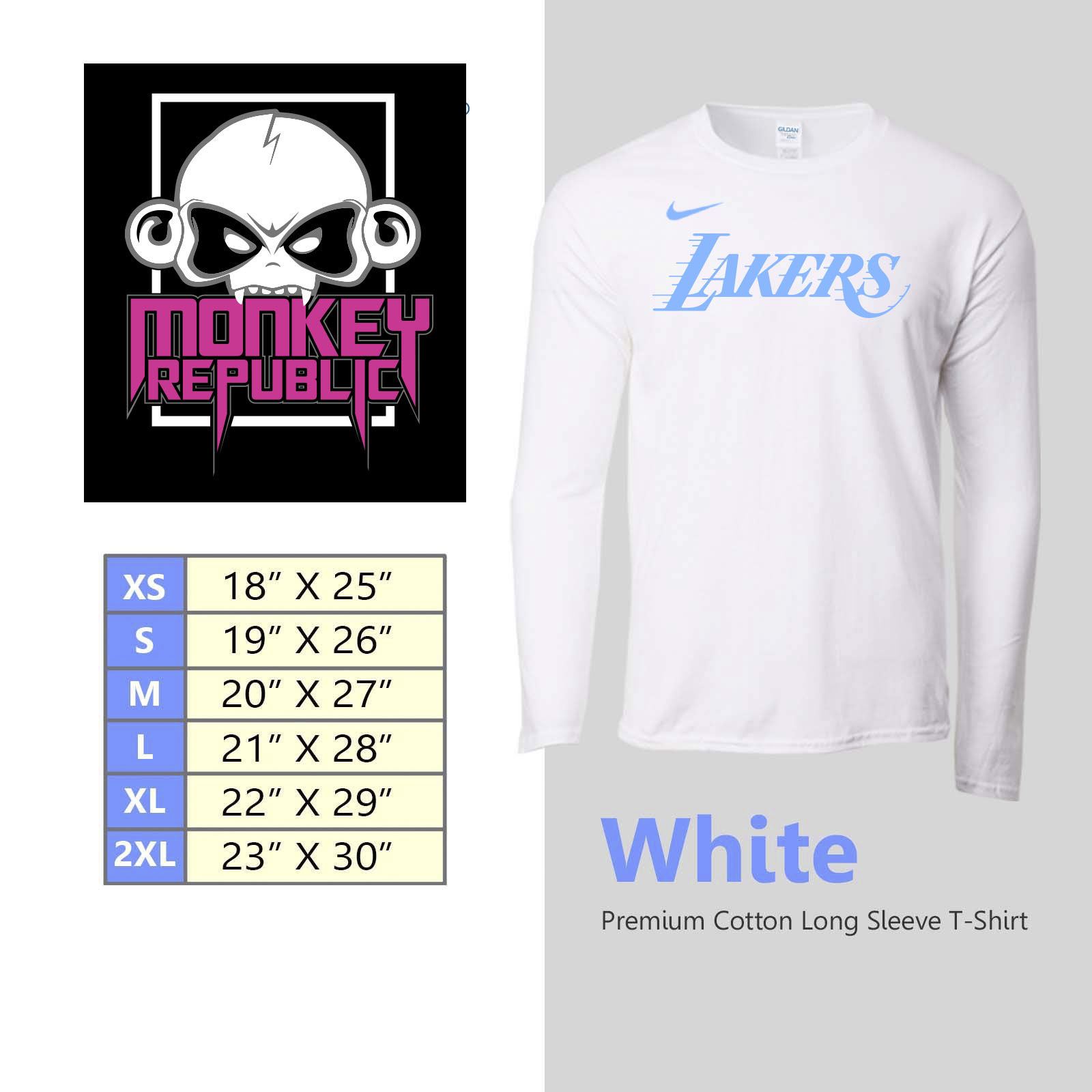 lakers white long sleeve