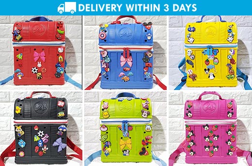 crocs zip top backpack