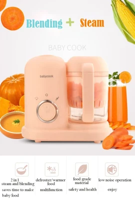 【Ready Stock】Food Processor for Baby Food Baby Food Maker Food Processor & Steamer in one Blender (2)