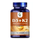 VitaLift Vitamin K2 (MK7) bổ sung D3 Công thức không biến đổi gen 10000 IU Vitamin D3 và 100 mcg Vitamin K2 MK-7 Phức hợp Vitamin D và K dễ nuốt