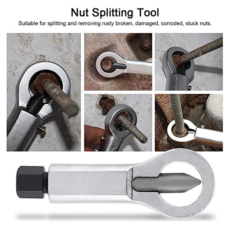 2 Pc Nut Splitter Nut Cutter Damage Nut Remover Chisel Cuting 12-16mm  16-22mm