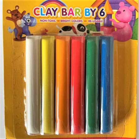 Joy Modelling Clay Bar Sticks 6 Colors Assorted | Alle Karle Lzd