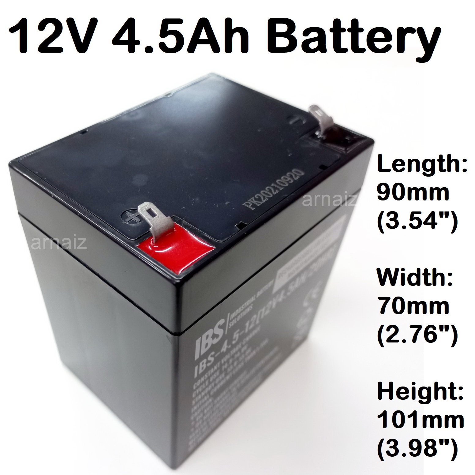 Rechargeable Battery Sealed Lead-Acid 4V 1.6Ah (2 pcs.) LEETEC RB416