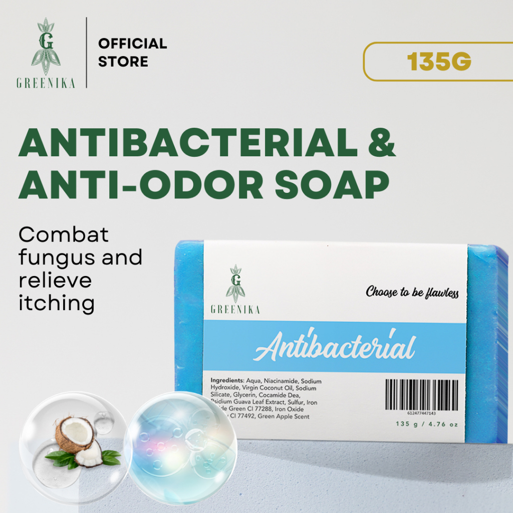 Greenika Organic Antibacterial Soap - Soothing Relief for Skin