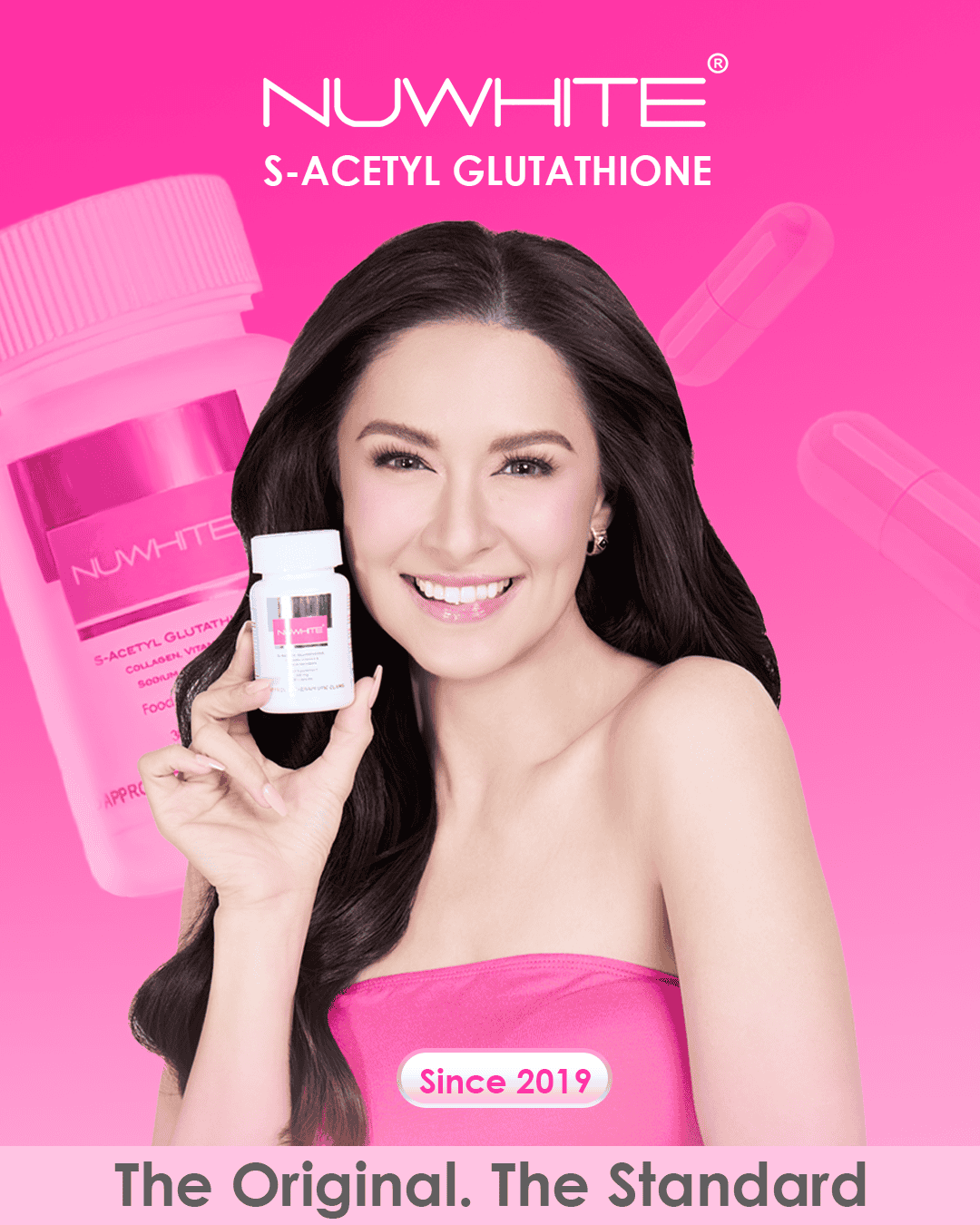 Nuwhite S-Acetyl Glutathione - 200mg of S-Acetyl Glutathione (3 bottles)  Superior Bioavailable Glutathione Patented Italian S-Acetyl Glutathione  Fast Whitening Glutathione Capsules - Lazada | Lazada PH