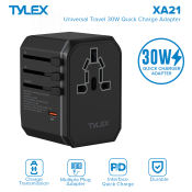 Tylex XA21 Universal Travel Adapter with Quick Charger
