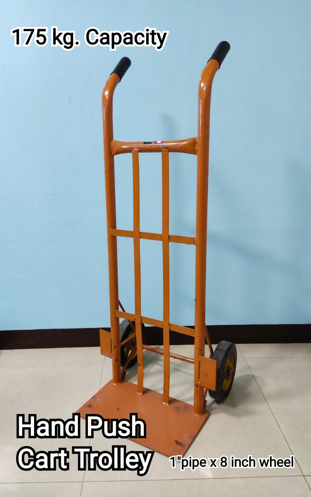 Kartilya Heavy Duty Pushcart Trolley with 8" Wheels