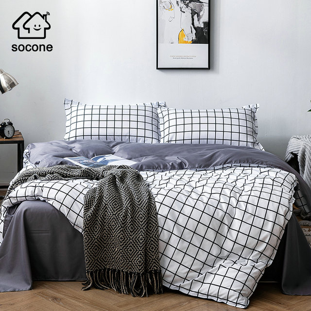 Socone 3IN1 Cotton Double Bedsheet Set - 54*75 Size