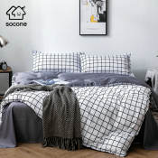 Socone 3IN1 Cotton Single Size Bedsheet Set (Brand: Socone)