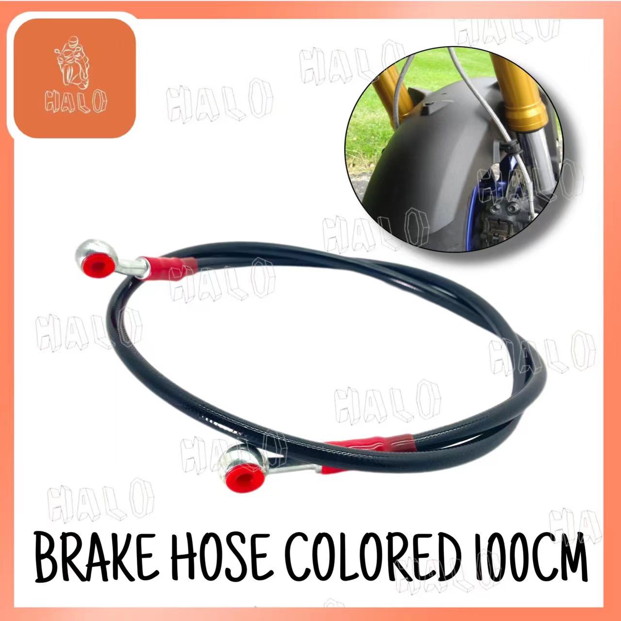 MOTORCYCLE BRAKE HOSE COLORED 60CM TO 130CM