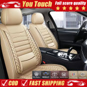 High-end 5-seater car seat cover with lumbar support