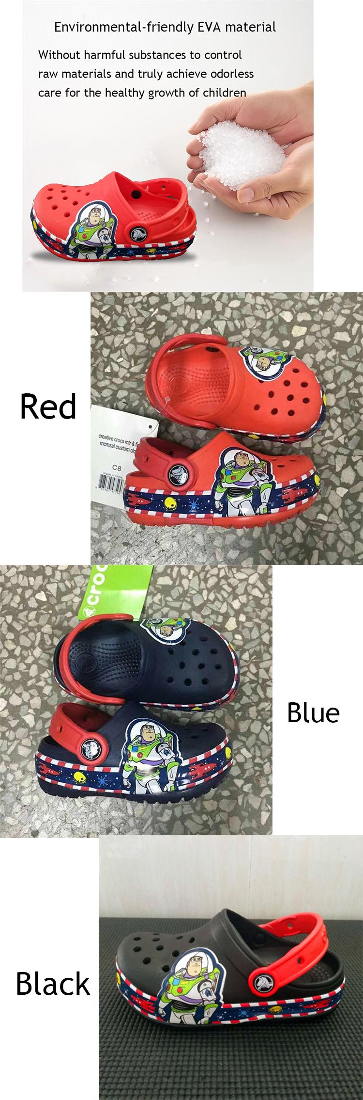 crocs kids girls on Crocs Kids Boys Girls Crocband Toy Story Buzz Lightyear Light Up Clog Clogs Mules