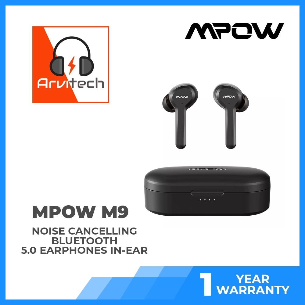 Mpow M9 4 mic Environment Noise Cancelling Bluetooth 5.0 Earphones