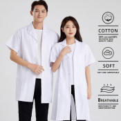 Universal Short Sleeve Lab Gown for Doctors - High Quality