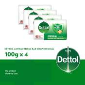 Dettol Original Bar Soap 100g - Pack of 4s