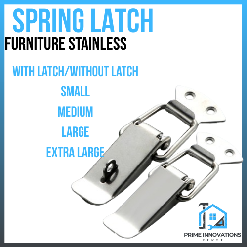 Cabilock 6-Pack Spring Release Latch – Stainless Steel Tension Lock Box, For Tool Boxes, Cabinets, Jewelry Cases, Toggle Latch