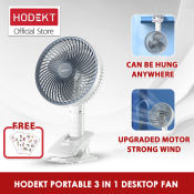 HODEKT Rechargeable Clip Mini Fan - Portable and Powerful