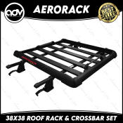 AERORACK 38x38 Roof Basket with Gutterless Crossbar